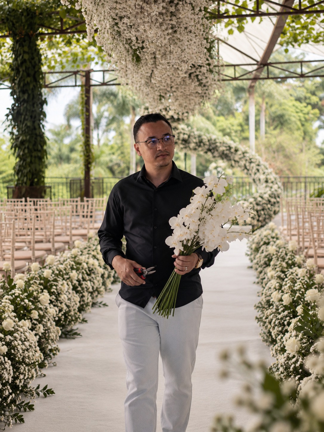 Anderson Aguirela, decorador de eventos